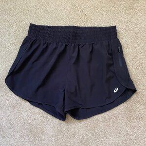 ASICS Women's Running Shorts/ Built-in Panty Size S Black
